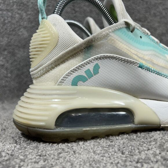 Nike Air Max 2090 CK2612-101 Women's Sz 7 Aurora Green White Running Shoes Used - Picture 2 of 12